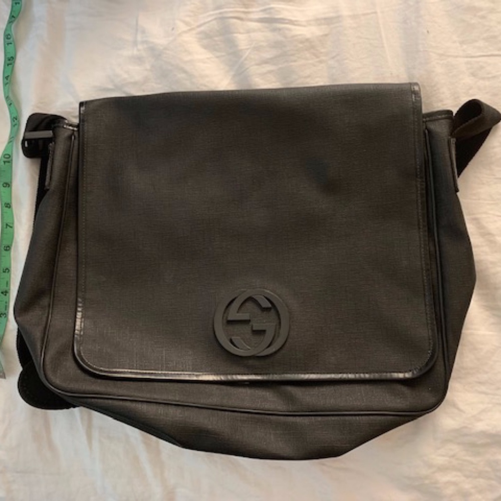 Authentic Gucci Large Messenger Bag Double G Logo